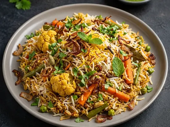 Biryani de verduras