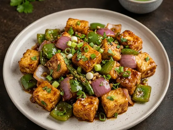 Paneer con chile