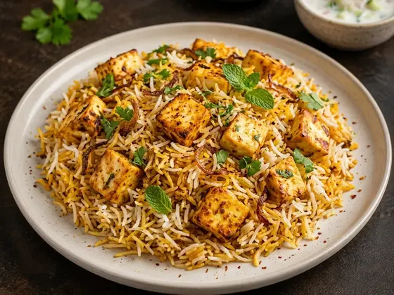 Biryani de paneer