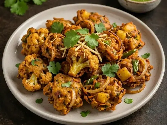 Pakora de verduras mixtas